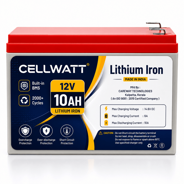 CELLWATT™ 12V 10Ah Lithium Battery